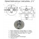 Термостатический смеситель D 3/4 для подключения водолечебных душей (скрытый монтаж)